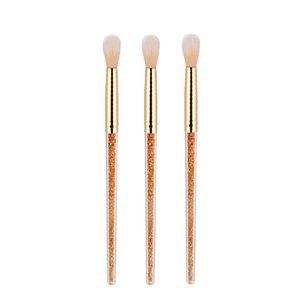 Set Of 3: Professional Crystal Blending Makeup Brush With Rhinestone